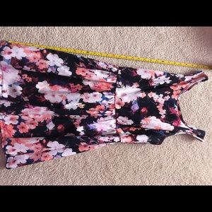 Floral dress thick fabric